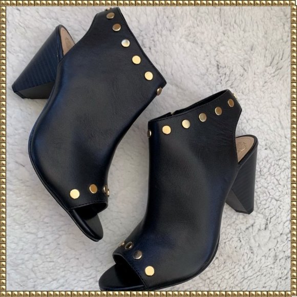 Vince Camuto Shoes - Vince Camuto EDIA Black and Gold Stud Women’s Shoes / Booties 8 M / 38